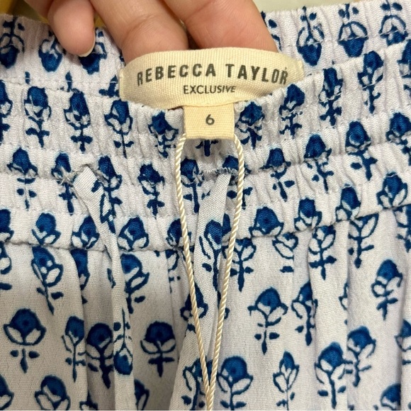 Rebecca Taylor Exclusive NWT Tulip Ditsy Floral Print Pants Size 6 - Picture 4 of 5